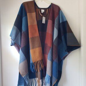 Sonoma Shawl/Wrap/Ruana- one size fits all